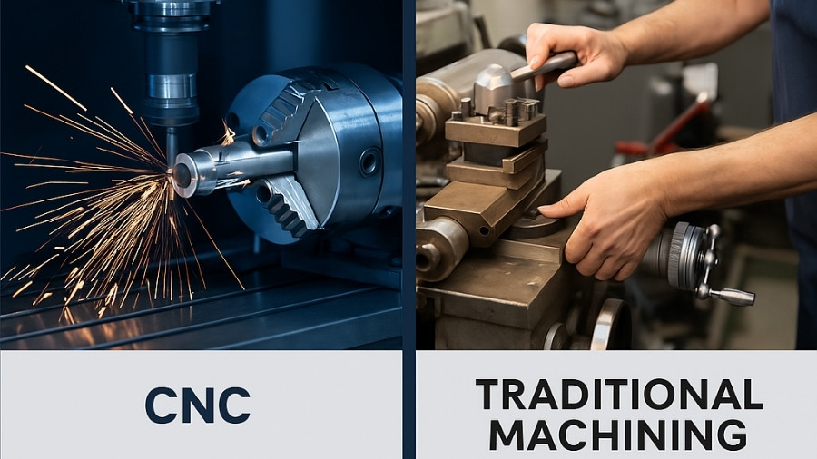 CNC Vs. Traditional Machining