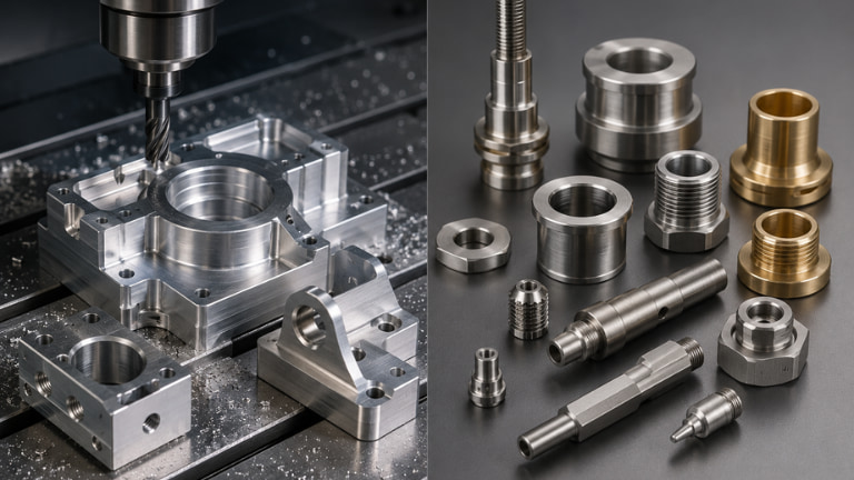 CNC Milling Components vs. CNC Turned Components