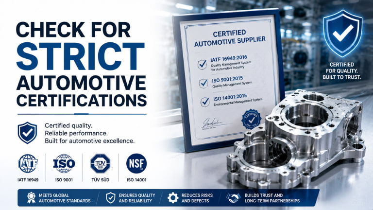 Check for Strict Automotive Certifications