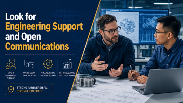 Look for Engineering Support and Open Communications