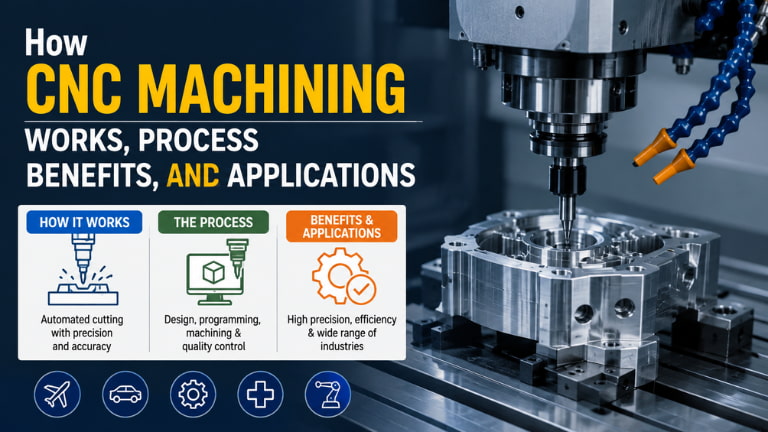 How CNC Machining Works Process, Benefits, and Applications